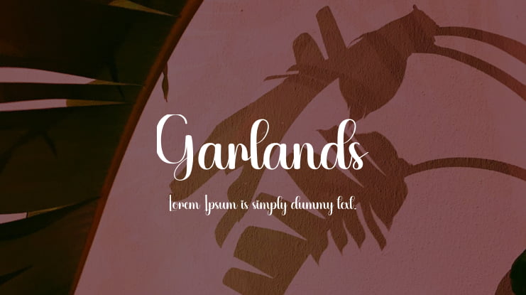 Garlands Font