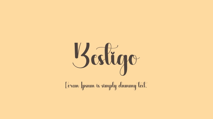 Bestigo Font