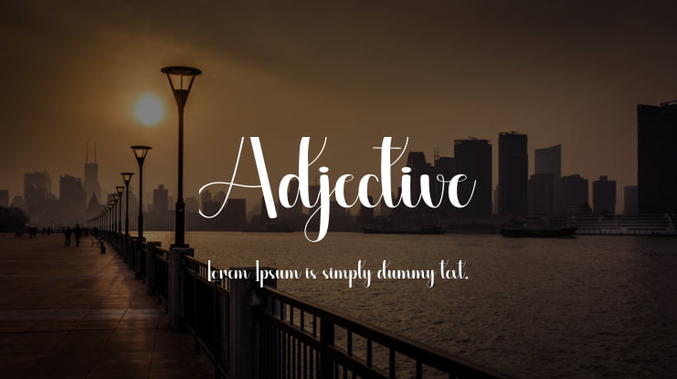 Adjective Font