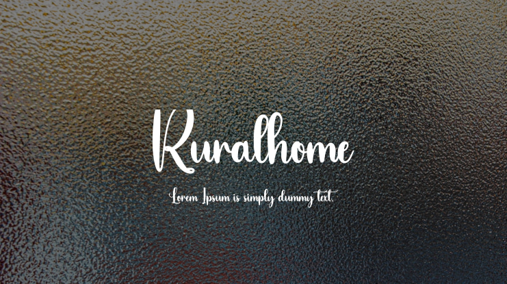 Ruralhome Font