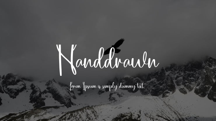 Handdrawn Font