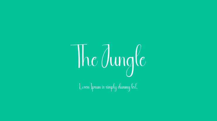 The Jungle Font