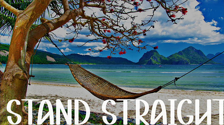 Stand Straight Font