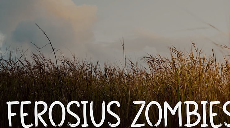 Ferosius Zombies Font