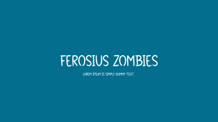 Ferosius Zombies Font