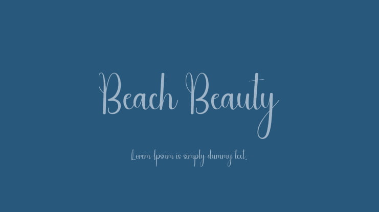 Beach Beauty Font
