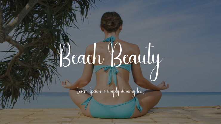 Beach Beauty Font