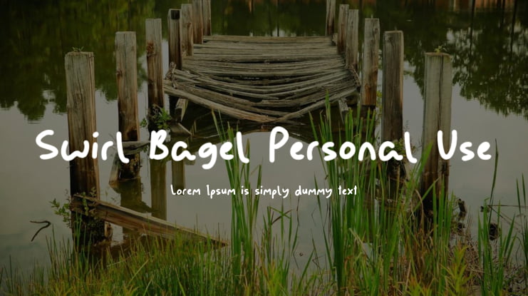Swirl Bagel Personal Use Font