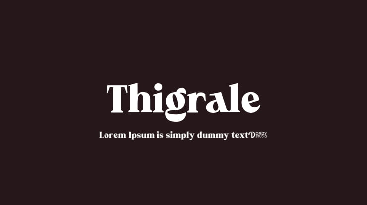 Thigrale Font
