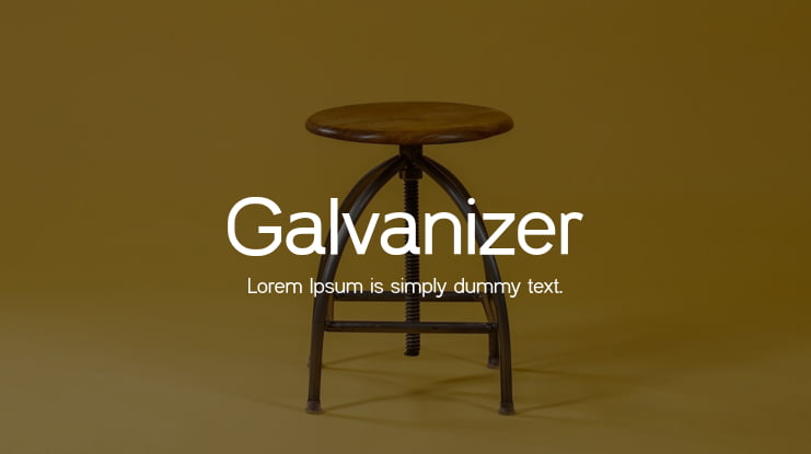 Galvanizer Font Family