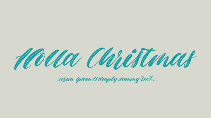 Holla Christmas Font