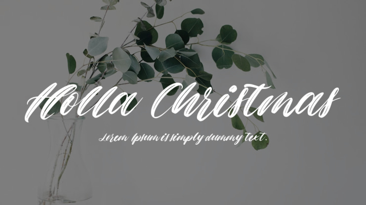 Holla Christmas Font