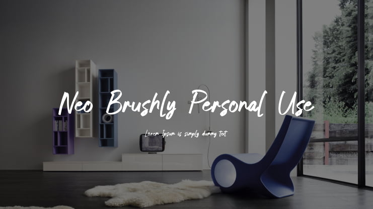 Neo Brushly Personal Use Font