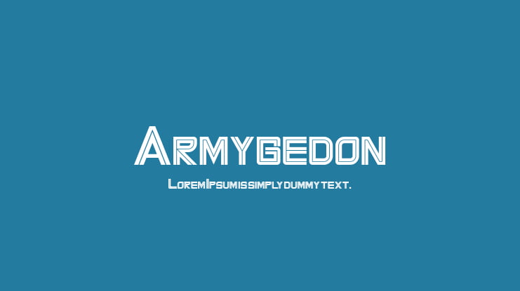 Armygedon Font