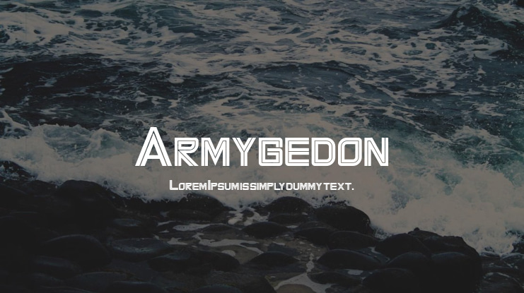 Armygedon Font