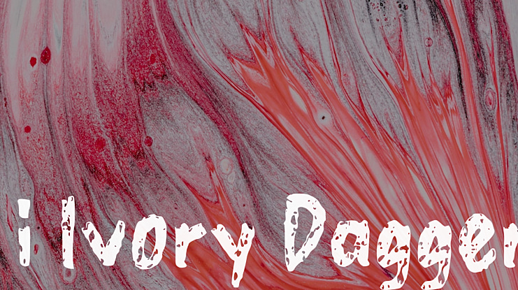 i Ivory Dagger Font