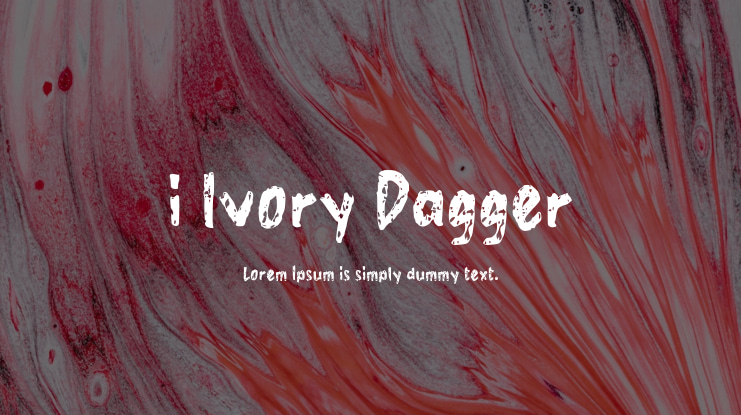 i Ivory Dagger Font