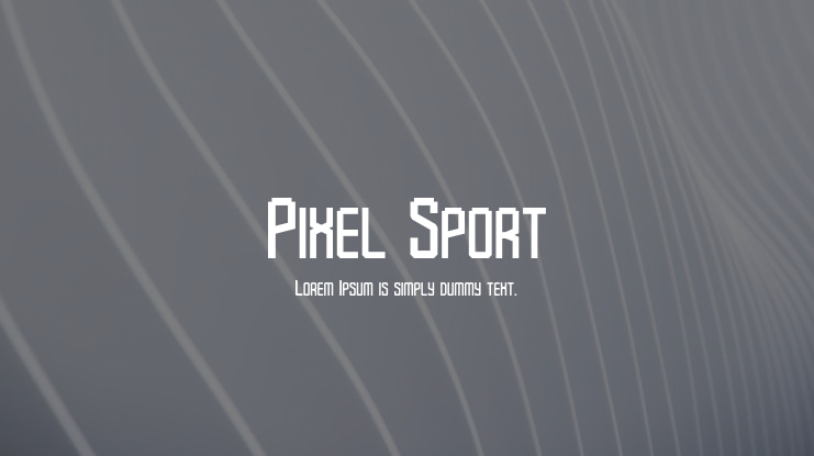 Pixel Sport Font