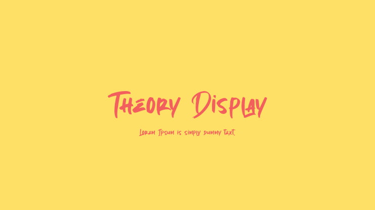 Theory Display Font