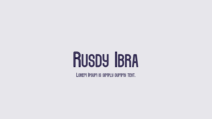 Rusdy Ibra Font
