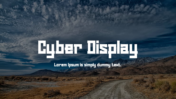 Cyber Display Font