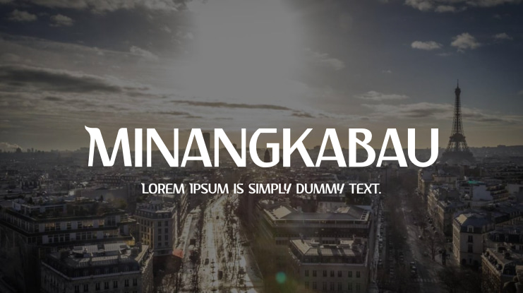 Minangkabau Font