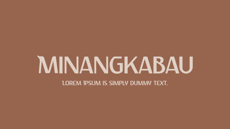 Minangkabau Font