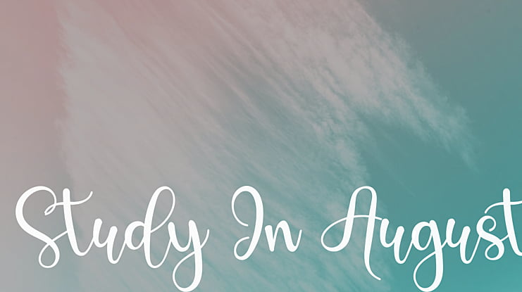 Study In August Font