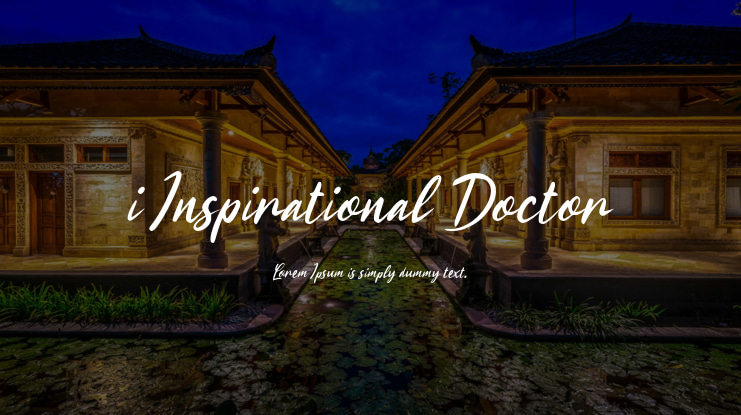 i Inspirational Doctor Font