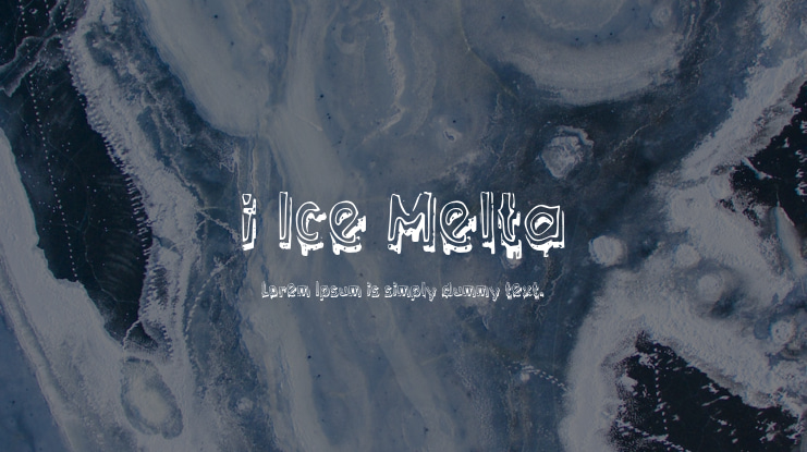 i Ice Melta Font