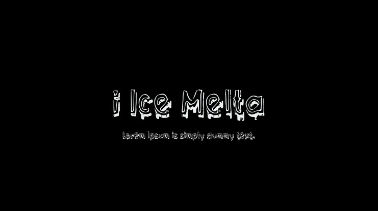 i Ice Melta Font