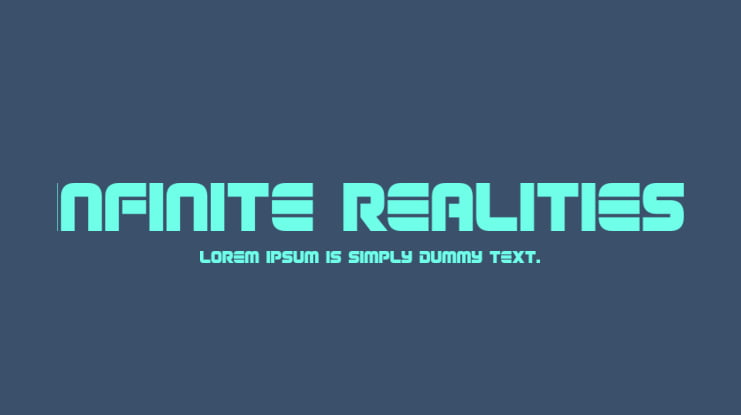 Infinite Realities Font Family