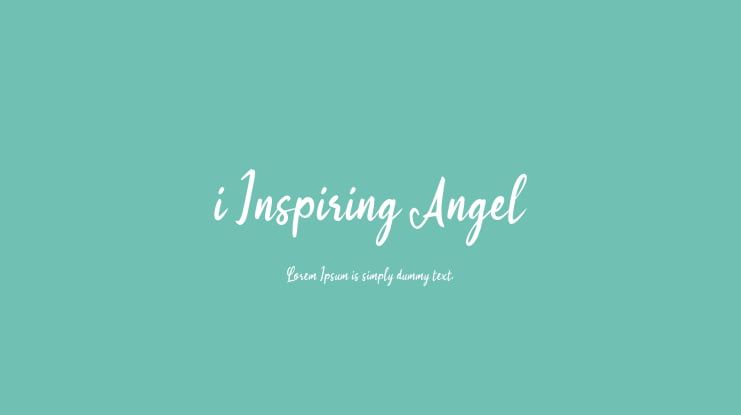 i Inspiring Angel Font