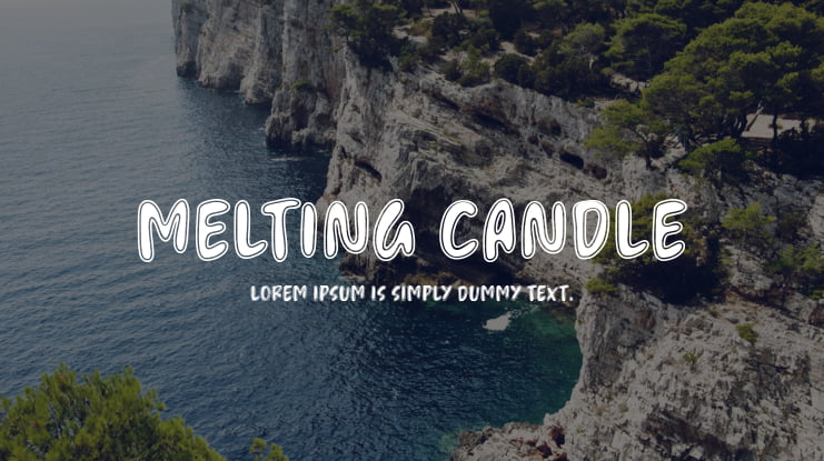 Melting Candle Font