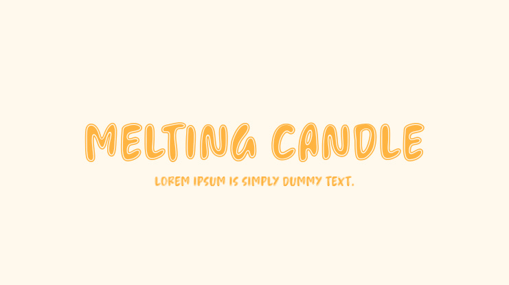 Melting Candle Font