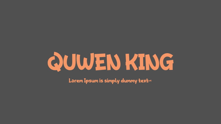 QUWEN KING Font