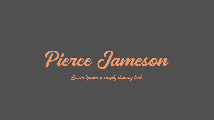 Pierce Jameson Font