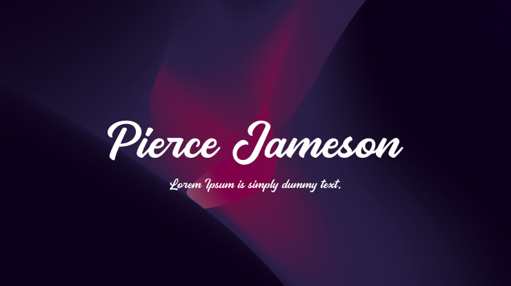 Pierce Jameson Font