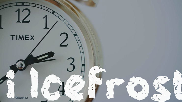i Icefrost Font