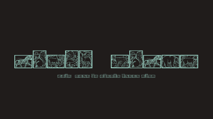 WW Animal Prints Font