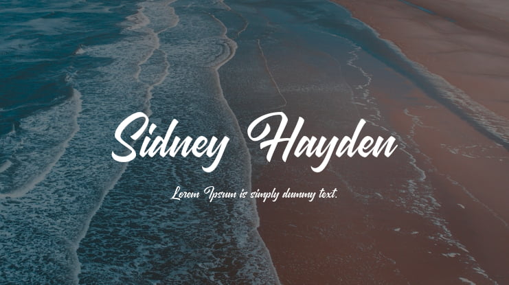 Sidney Hayden Font