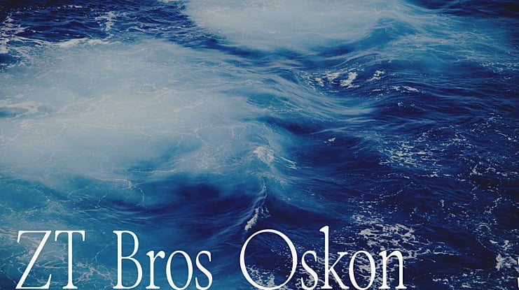 ZT Bros Oskon 90s Font