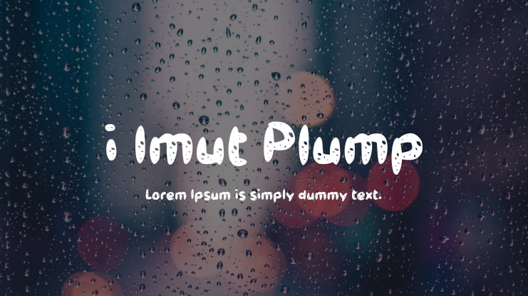 i Imut Plump Font