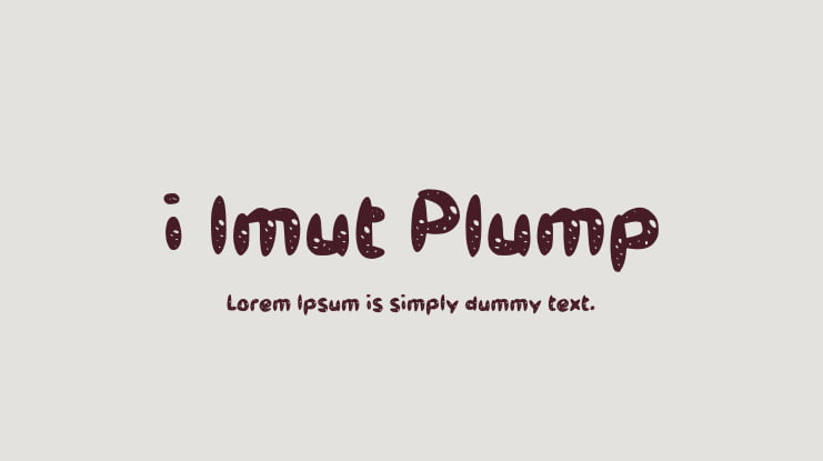 i Imut Plump Font