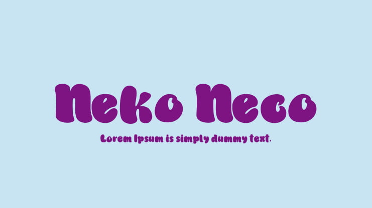 Neko Neco Font