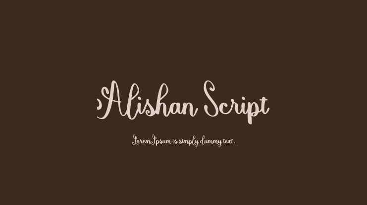 Alishan Script Font