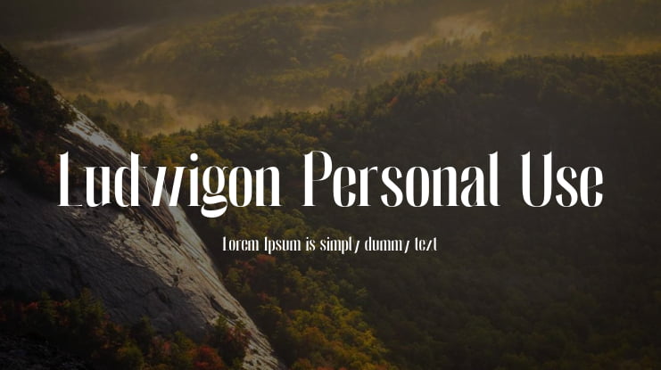 Ludwigon Personal Use Font