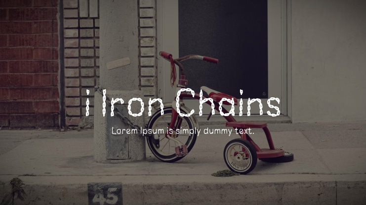 i Iron Chains Font
