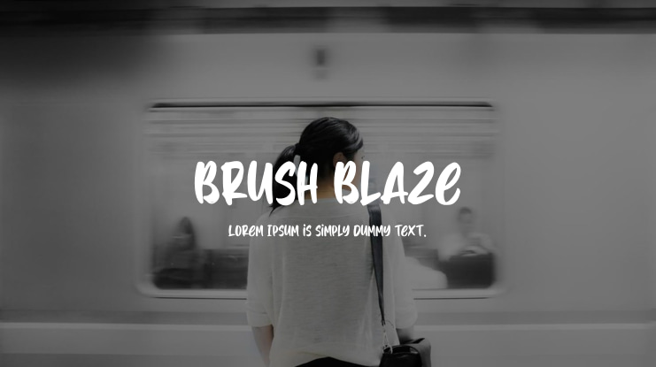 Brush Blaze Font