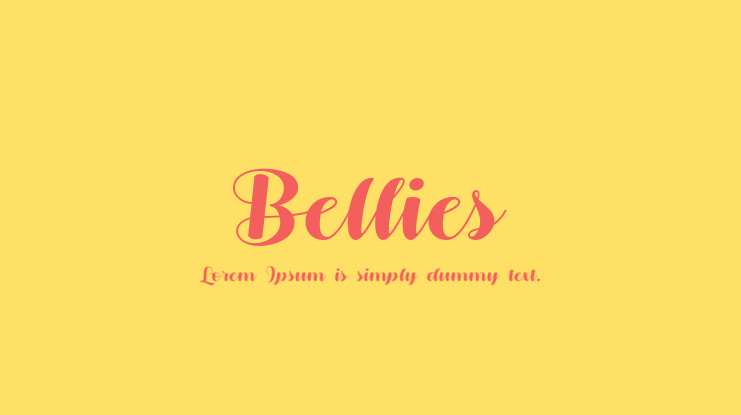 Bellies Font